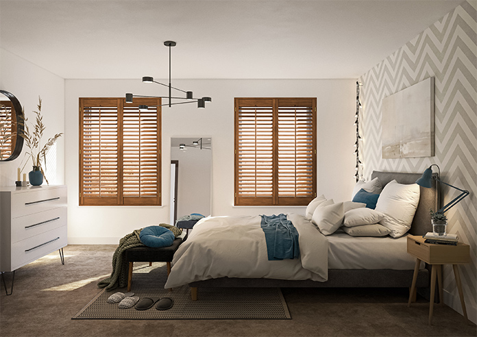 Kensington, Antique Cherry - Full Height Twist&Fit Plantation Shutter - Image 9